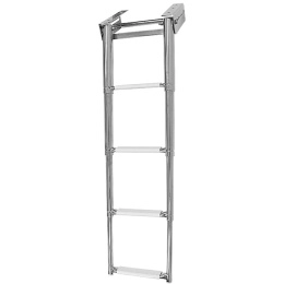 Трап телескопический выдвижной 4 белых ступени 290 мм (040106WT)